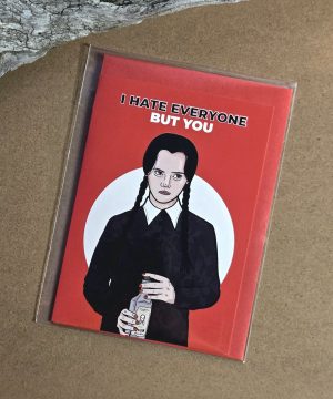 WEDNESDAY ADDAMS Valentinkort