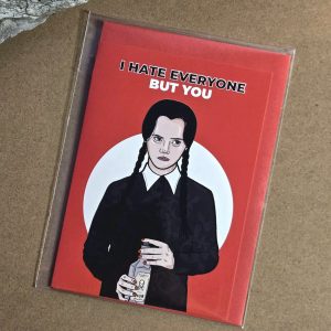 WEDNESDAY ADDAMS Valentinkort